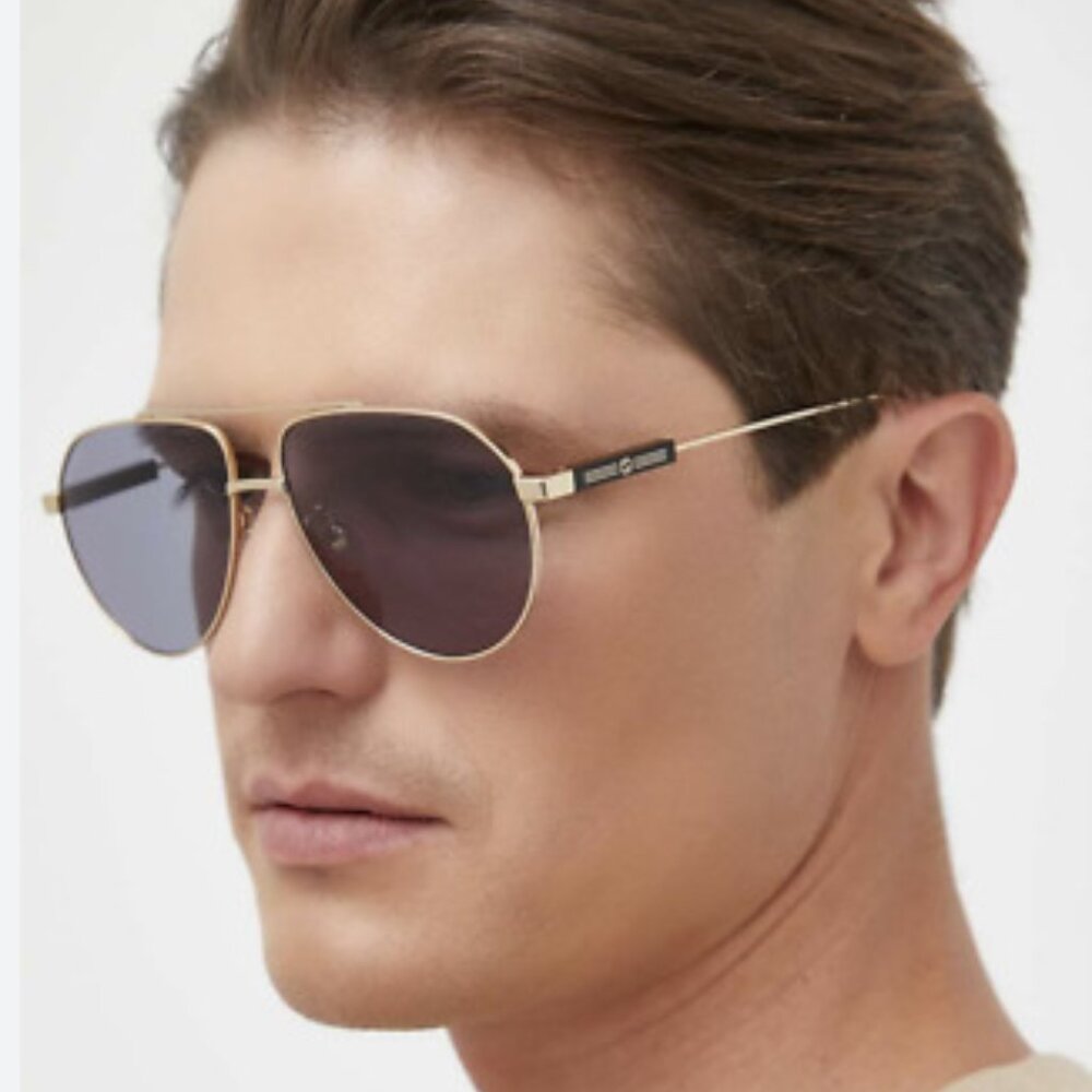 NEW GUCCI GG1311S 003 AVIATOR UNISEX GOLD GRAY SUNGLASSES GUCCI